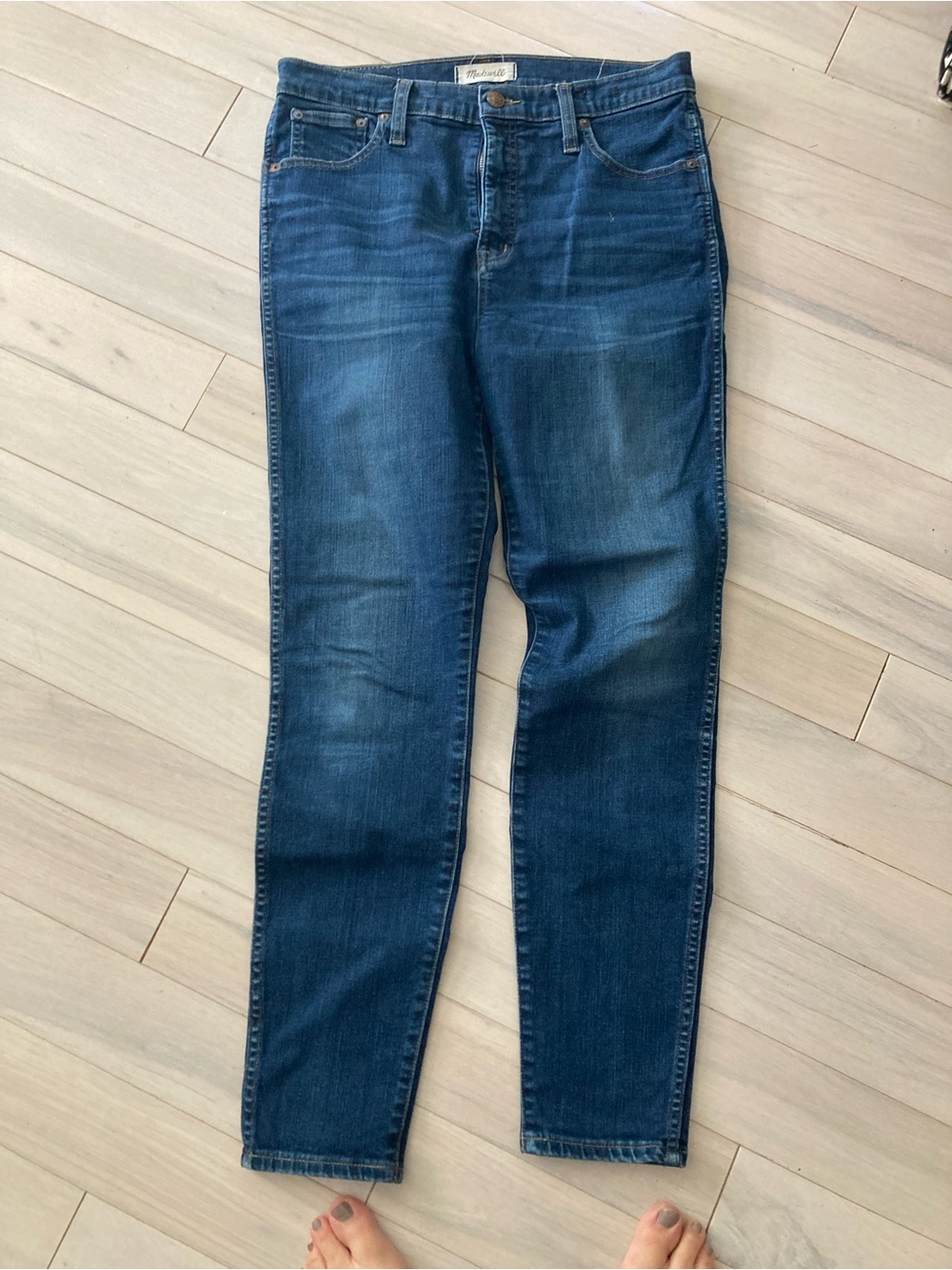 Madewell Skinny Jeans in Dark Blue Wash